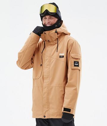 Dope Adept Ski-jassen Heren Khaki Geel | NLPQ2860