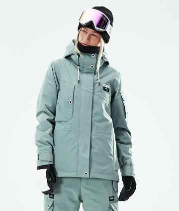 Dope Adept W 2021 Ski-jassen Dames Groen | NLUT3569