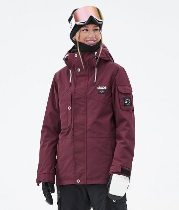 Dope Adept W Ski-jassen Dames Bordeaux | NLCE3553