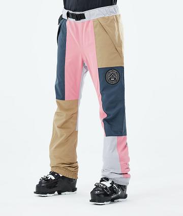 Dope Blizzard LE W Limited Edition Patchwork Ski Broek Dames Khaki | NLBC3298