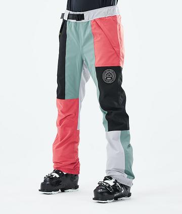 Dope Blizzard LE W Limited Edition Patchwork Ski Broek Dames Oranje | NLVD3299