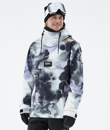 Dope Blizzard Tiedye Ski-jassen Heren Zwart Paars | NLRW2919