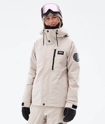 Dope Blizzard W Full Zip Ski-jassen Dames Bruin | NLDN3633