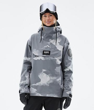 Dope Blizzard W Ski-jassen Dames Grijs Camo | NLPQ3618