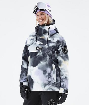 Dope Blizzard W Tiedye Ski-jassen Dames Zwart Paars | NLYU3647