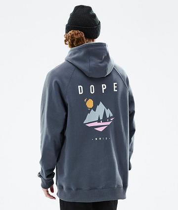 Dope Common Pine Hoodie Heren Blauw | NLIS3004