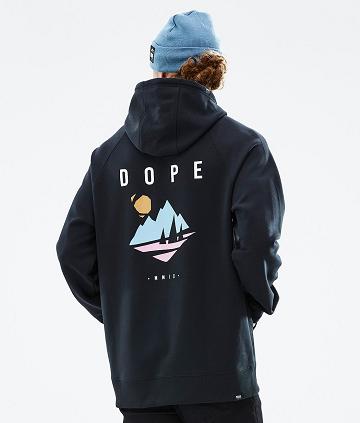 Dope Common Pine Hoodie Heren Zwart | NLUT3005