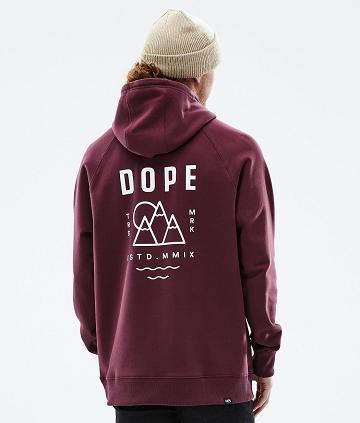 Dope Common Summit Hoodie Heren Bordeaux | NLRW3008