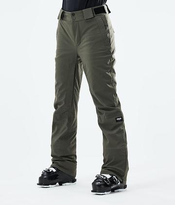 Dope Con W 2021 Ski Broek Dames Olijfgroen Groen | NLCE3326