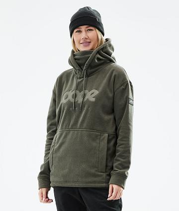 Dope Cozy II W 2021 Vlies Dames Olijfgroen Groen | NLGL3873