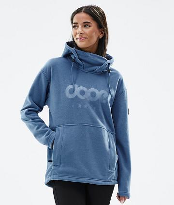 Dope Cozy II W Vlies Dames Blauw Grijs | NLLH3868