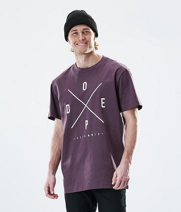 Dope Daily 2X-UP T-shirts Heren Paars | NLHK2978