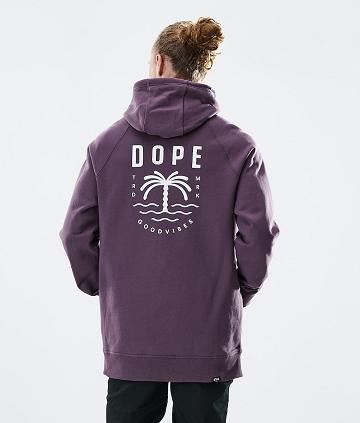 Dope Daily Palm Hoodie Heren Paars | NLBC3014