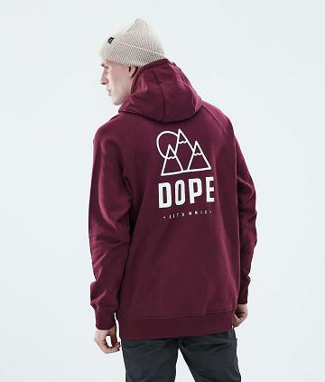 Dope Daily Rise Hoodie Heren Bordeaux | NLLH3019