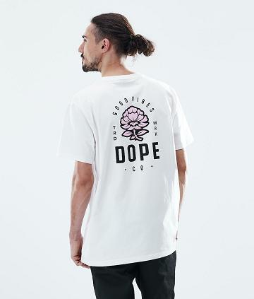 Dope Daily Rose T-shirts Heren Wit | NLIS2986