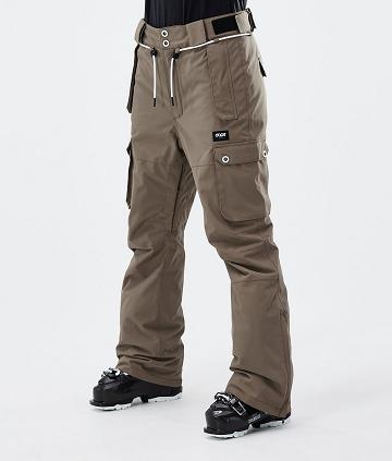 Dope Iconic W Ski Broek Dames Koffie | NLSO3337