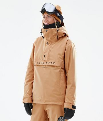 Dope Legacy W Ski-jassen Dames Khaki Geel | NLJJ3662