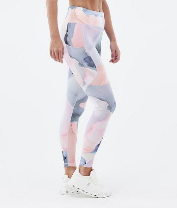 Dope Lofty Tech Blot Leggings Dames Wit | NLTV3804