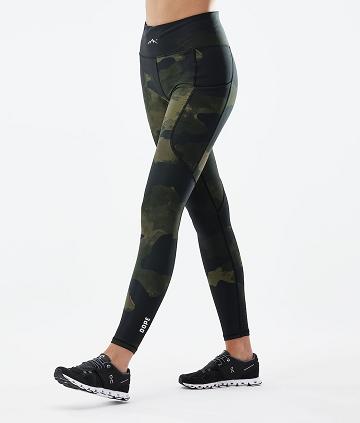 Dope Lofty Tech Leggings Dames Groen Camo | NLUT3802