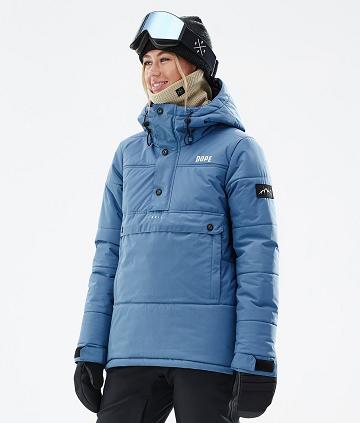 Dope Puffer W Ski-jassen Dames Blauw Grijs | NLIS3672