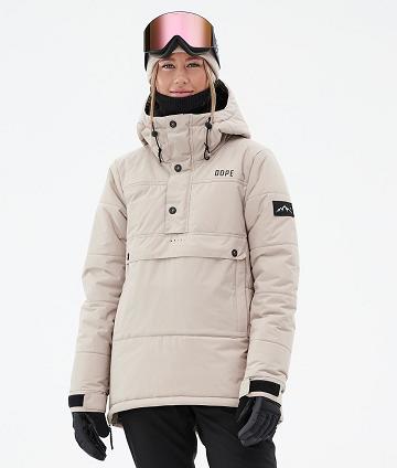 Dope Puffer W Snowboard Jassen Dames Bruin | NLXF3502