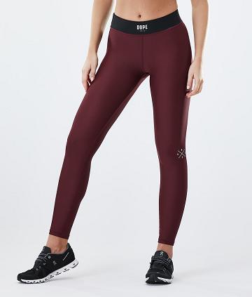 Dope Razor Leggings Dames Bordeaux | NLXF3814