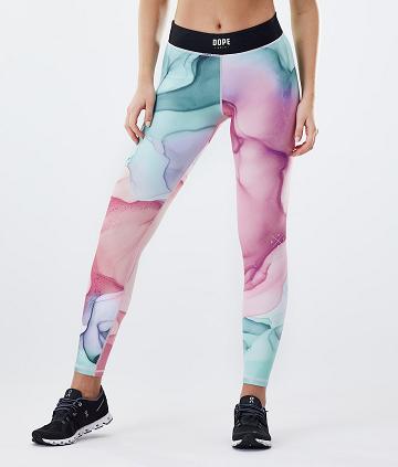 Dope Razor W Leggings Dames Roze Gekleurd | NLAP3825