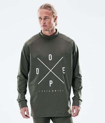 Dope Snuggle 2X-Up Basislaag Top Heren Olijfgroen Groen | NLMA3065