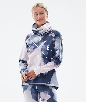 Dope Snuggle W 2X-Up Basislaag Top Dames Roze Blauw | NLGL3891