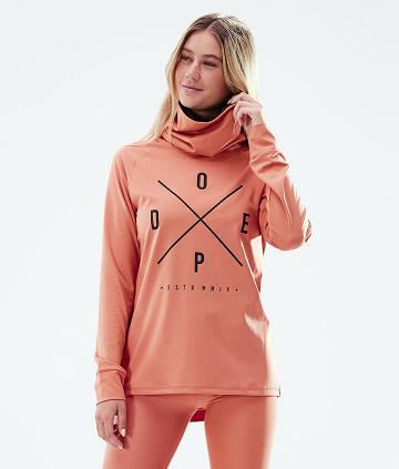 Dope Snuggle W 2X-Up Basislaag Top Dames Oranje | NLMA3888