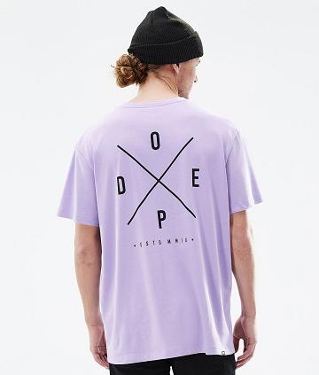 Dope Standard 2X-Up T-shirts Heren Paars | NLTV2989