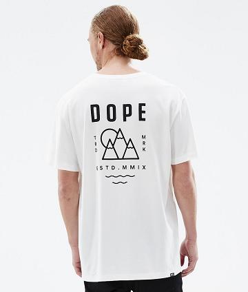 Dope Standard Summit T-shirts Heren Wit | NLHK2996