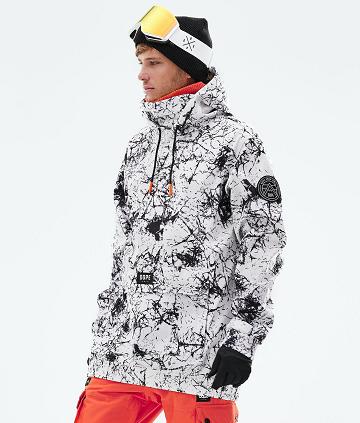 Dope Wylie Patch Snowboard Jassen Heren Wit Zwart | NLXF2830