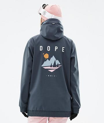 Dope Yeti W Pine Ski-jassen Dames Diepgroen Blauw | NLJJ3714