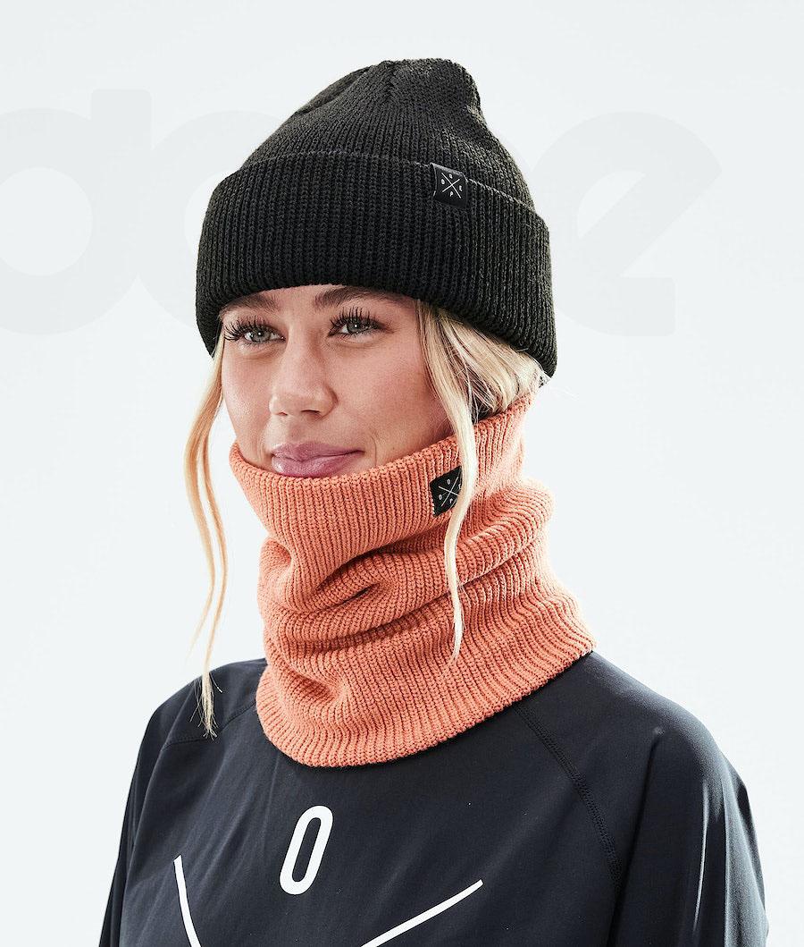 Dope 2X-UP Gebreid 2021 Masker Dames Oranje | NLFM3978