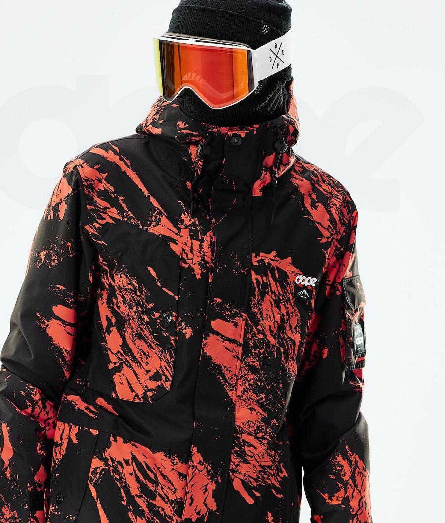 Dope Adept 2021 Paint Ski-jassen Heren Oranje | NLVD2873