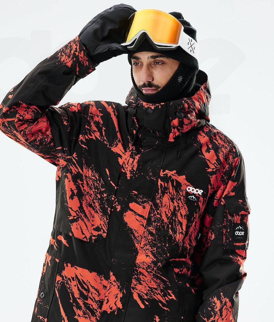 Dope Adept 2021 Paint Ski-jassen Heren Oranje | NLVD2873