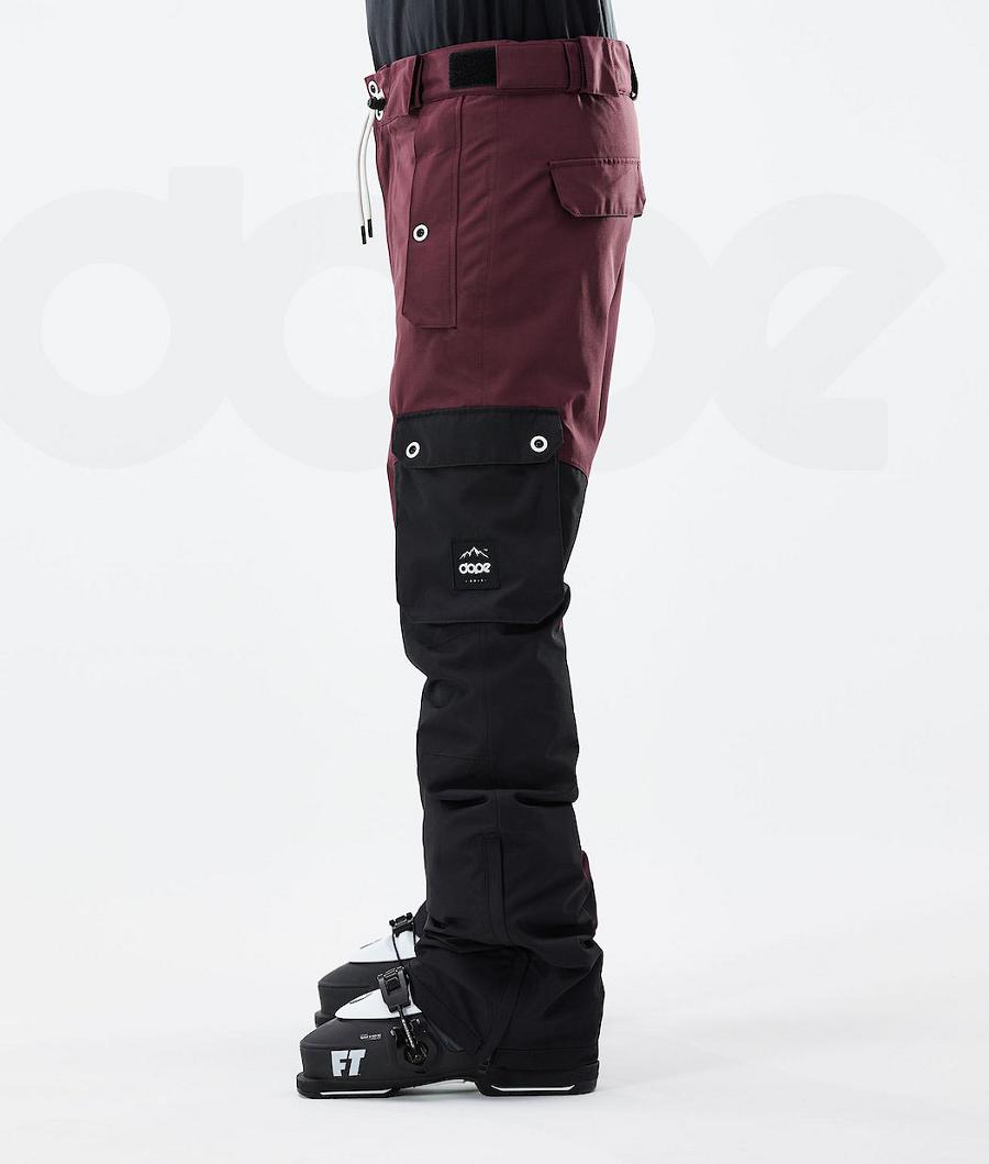 Dope Adept 2021 Ski Broek Heren Bordeaux Zwart | NLAP2601