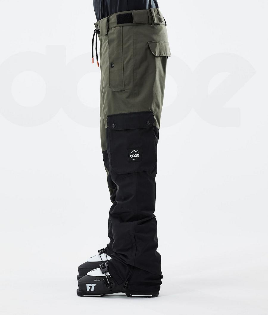 Dope Adept 2021 Ski Broek Heren Olijfgroen Groen Zwart | NLPQ2602