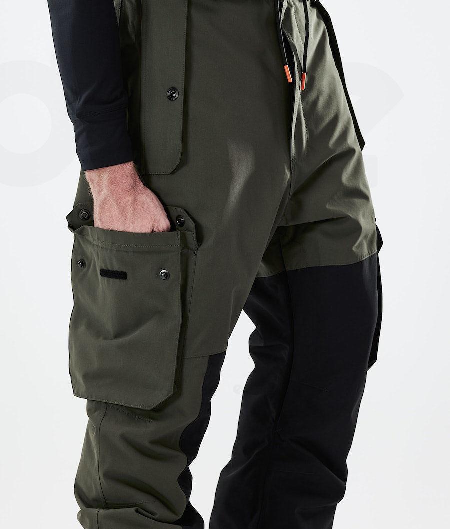 Dope Adept 2021 Ski Broek Heren Olijfgroen Groen Zwart | NLPQ2602