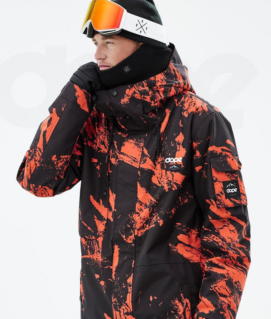 Dope Adept Paint Snowboard Jassen Heren Oranje | NLXF2733