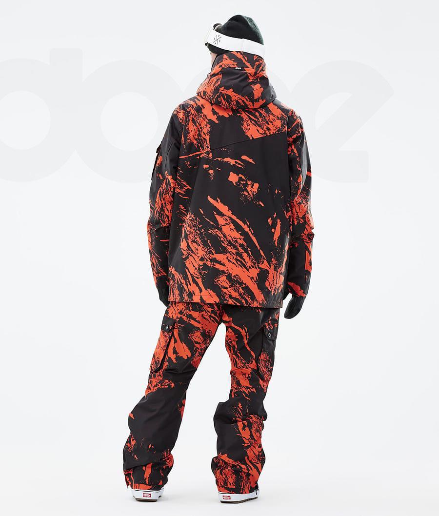 Dope Adept Paint Snowboard Jassen Heren Oranje | NLXF2733