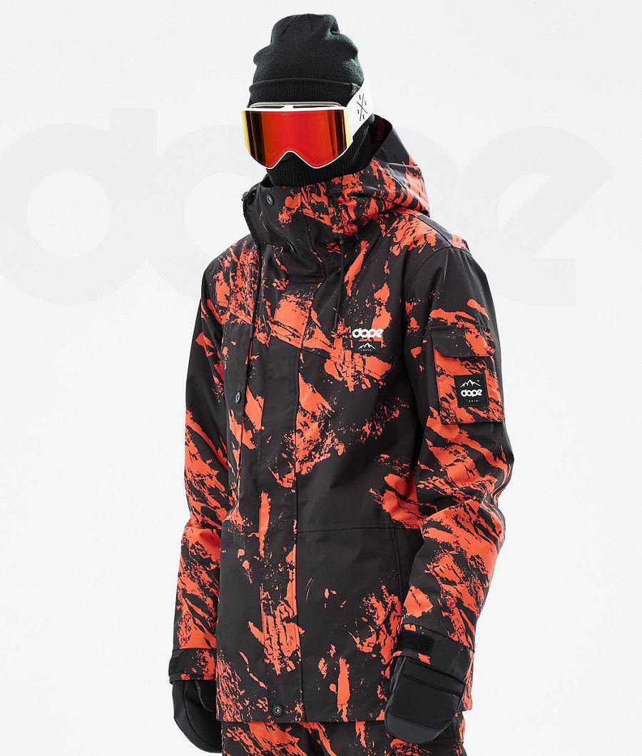 Dope Adept Paint Snowboard Jassen Heren Oranje | NLXF2733