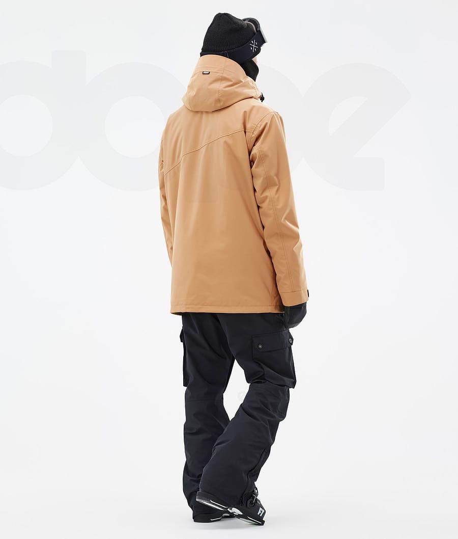 Dope Adept Ski-jassen Heren Khaki Geel | NLPQ2860