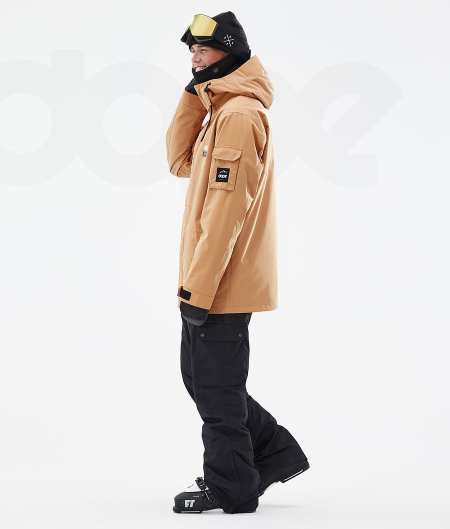 Dope Adept Ski-jassen Heren Khaki Geel | NLPQ2860