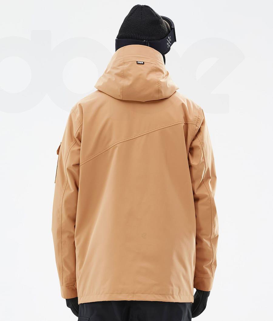 Dope Adept Ski-jassen Heren Khaki Geel | NLPQ2860