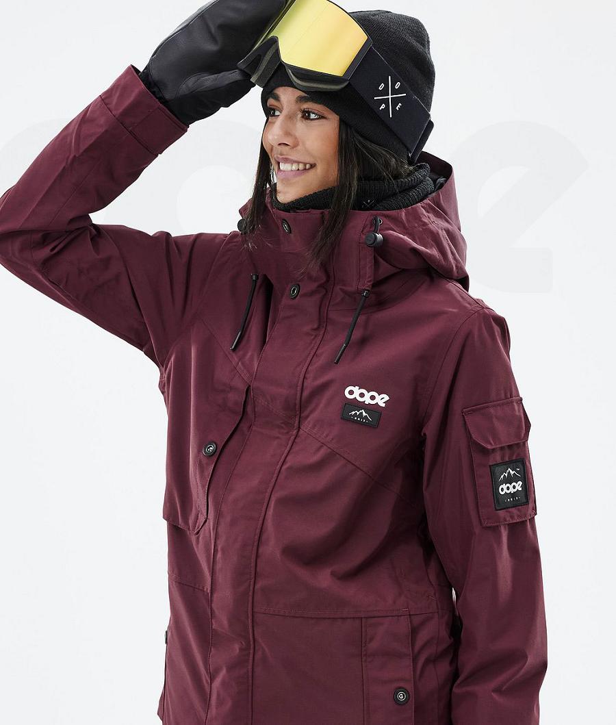 Dope Adept W Don Snowboard Jassen Dames Bordeaux | NLKI3401