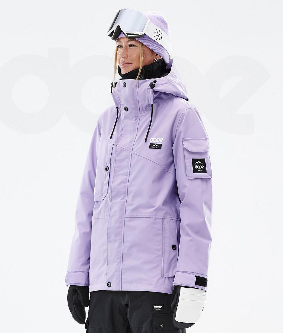 Dope Adept W Faded Ski-jassen Dames Paars | NLRW3572