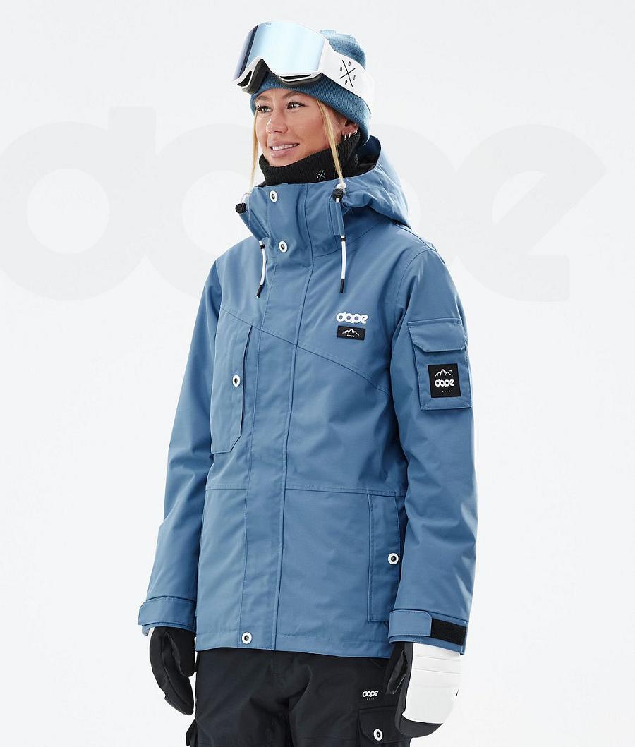 Dope Adept W Ski-jassen Dames Blauw Grijs | NLFM3562