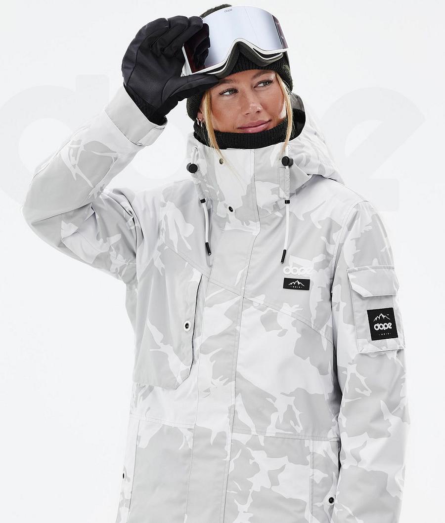 Dope Adept W Ski-jassen Dames Grijs Camo | NLVD3552